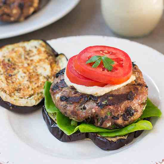Eggplant Lamb Burgers 