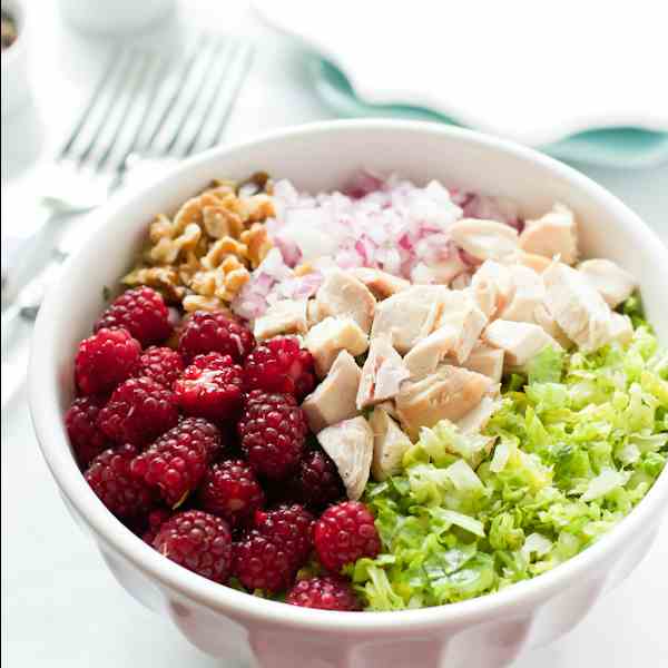Chopped Salad with Tayberries