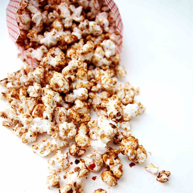 Mexican Spiced Hot Chocolate Popcorn 