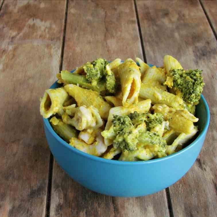 Healthy Mock-aroni and Cheese Pasta