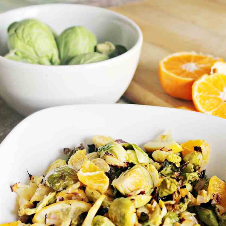 Citrus Roasted Brussels Sprouts