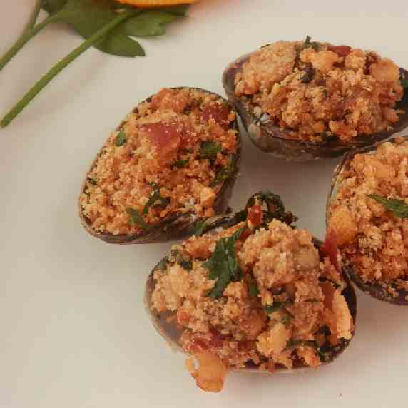 Stuffed Clams with Speck