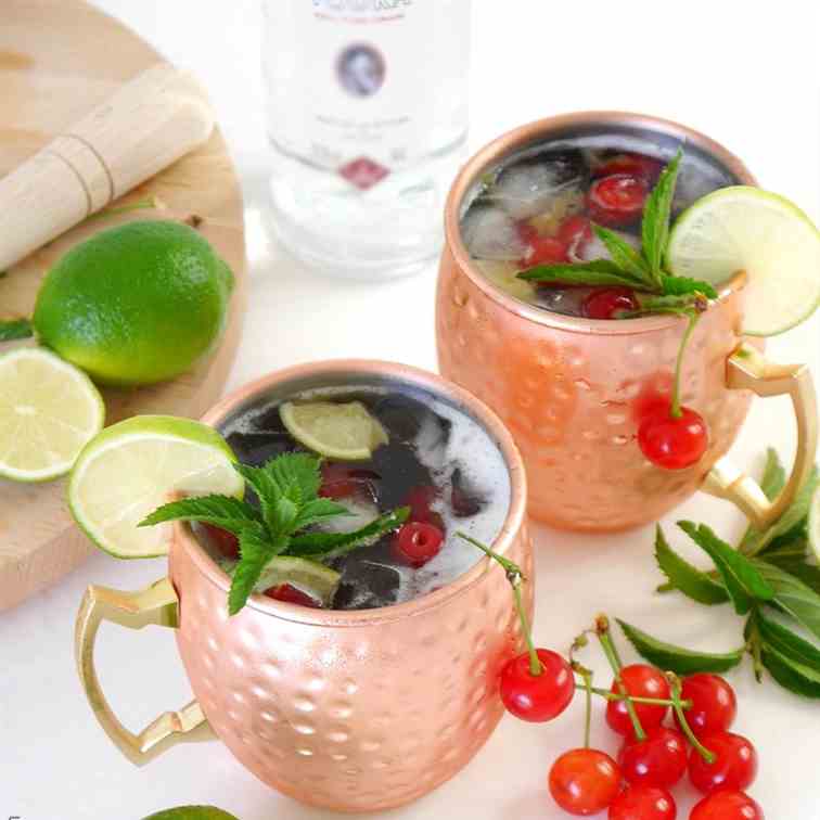 Cherry Moscow Mule Cocktail Recipe