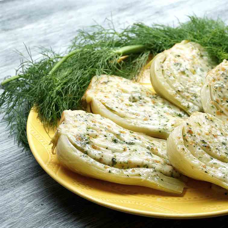 Braised Fennel With Cheese