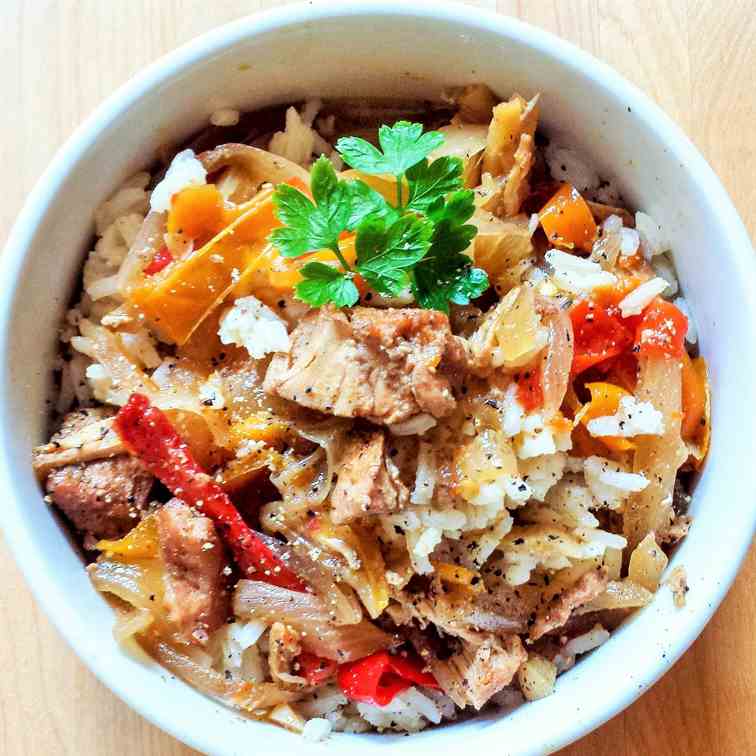 Slow Cooker Sweet Chicken - Peppers