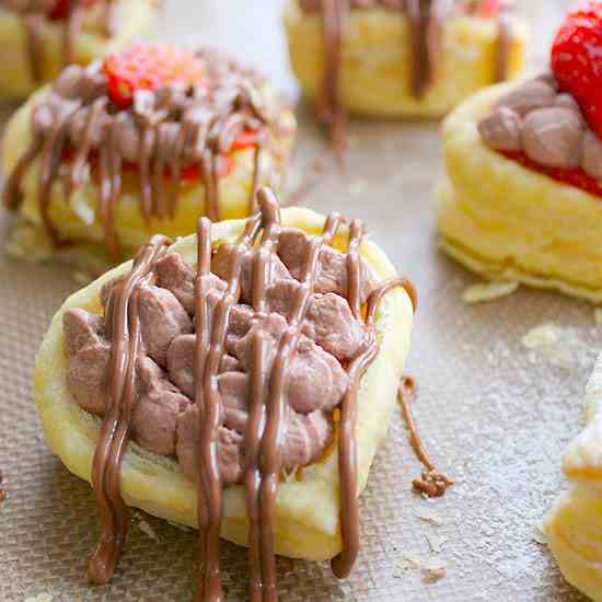 Chocolate Covered Strawberry Tarts