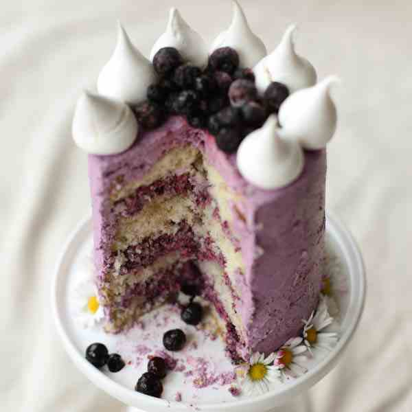 Cardamom and Blueberry Cake