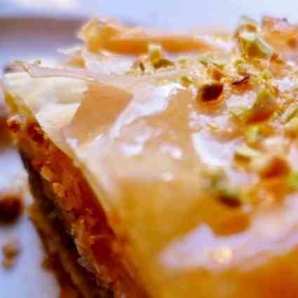 Honey nut baklava