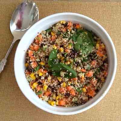 Warm vegetable and Quinoa Salad