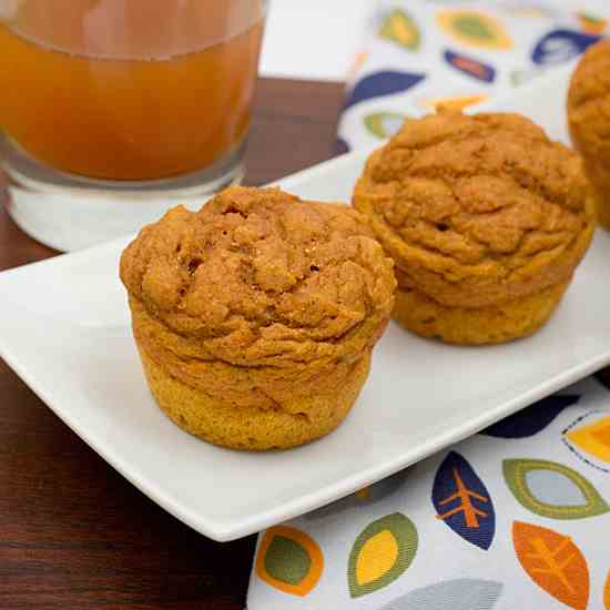 Whole Wheat Pumpkin Muffins