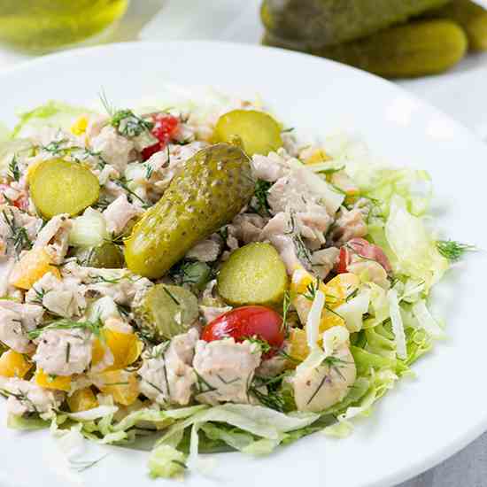 Dill Pickle Chopped Chicken Salad