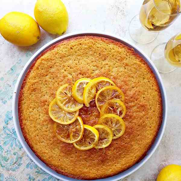 Lemon olive oil cake