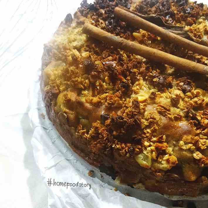 No Sugar, Low Fat, Fruit and Nuts Crumble