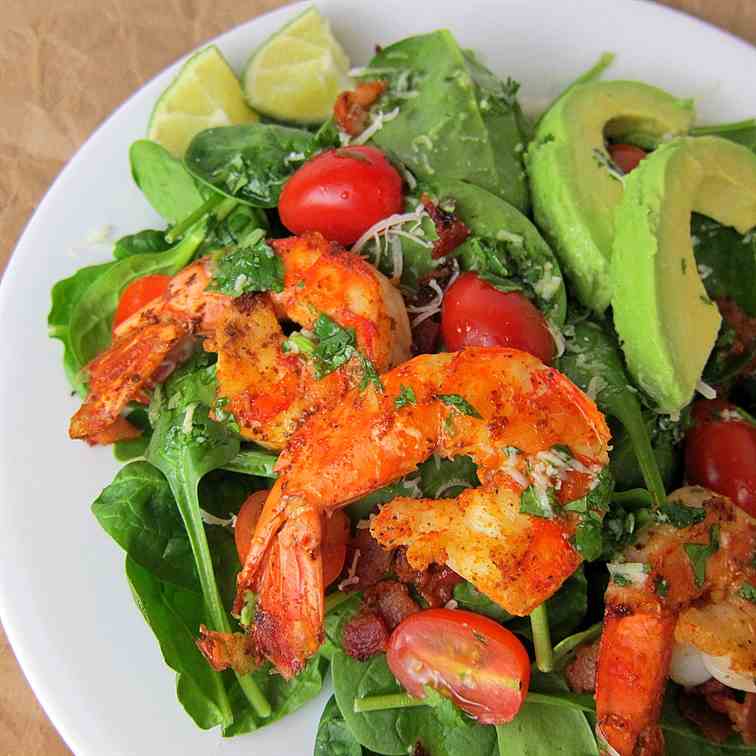 Cajun Shrimp Salad with Homemade Dressing