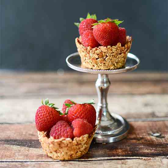 Edible Granola Bowls with Berries