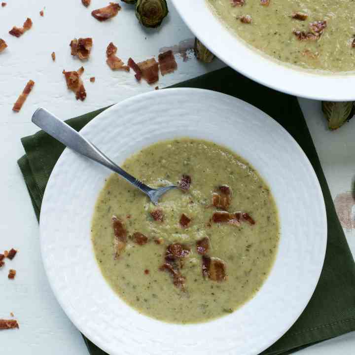 Roasted Brussels Sprouts Soup