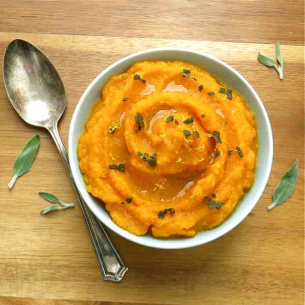carrot and butternut squash puree