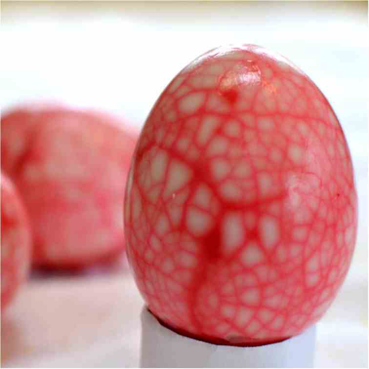 Cracked Dyed Eggs