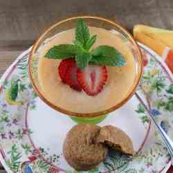 Melon Berry Soup with Ginger Cookies