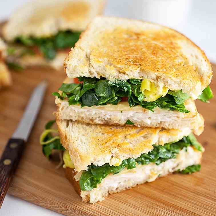 Dijon Chicken and Gouda Grilled Cheese