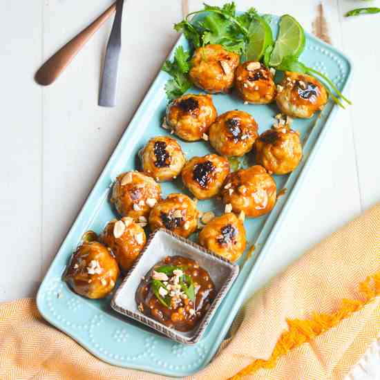 Chicken Satay Meatballs-