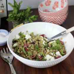 Lentil Salad with Olives, Mint, and Feta