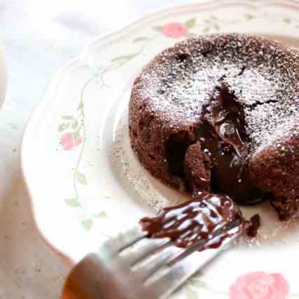 Nutella Molten Chocolate Lava Cake