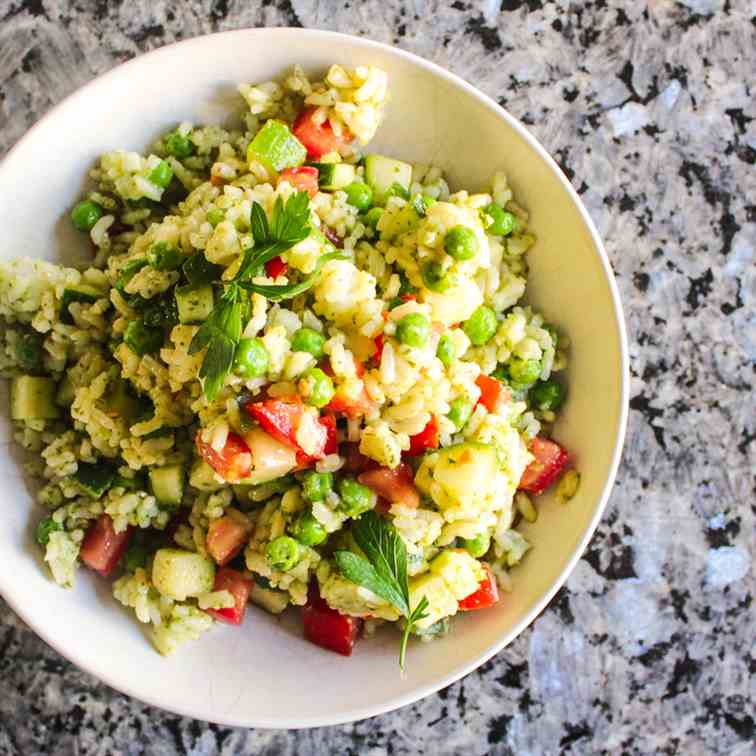 Chimichurri Rice Salad