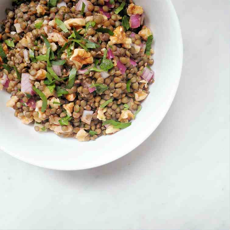 Lentil and Walnut Salad
