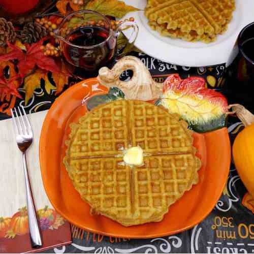 The Best Paleo Pumpkin Waffles