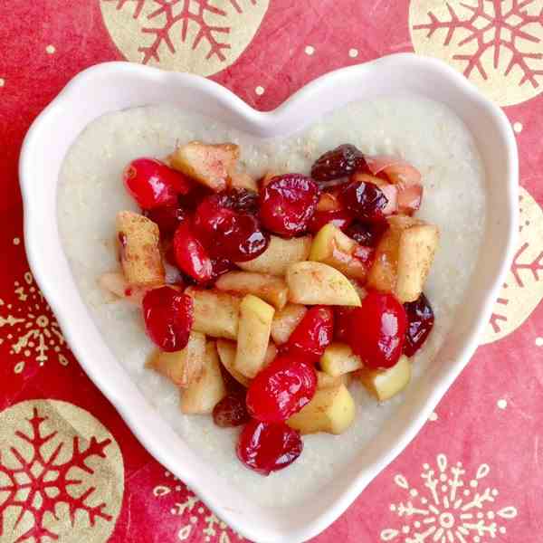 Apple Cranberry Oatmeal