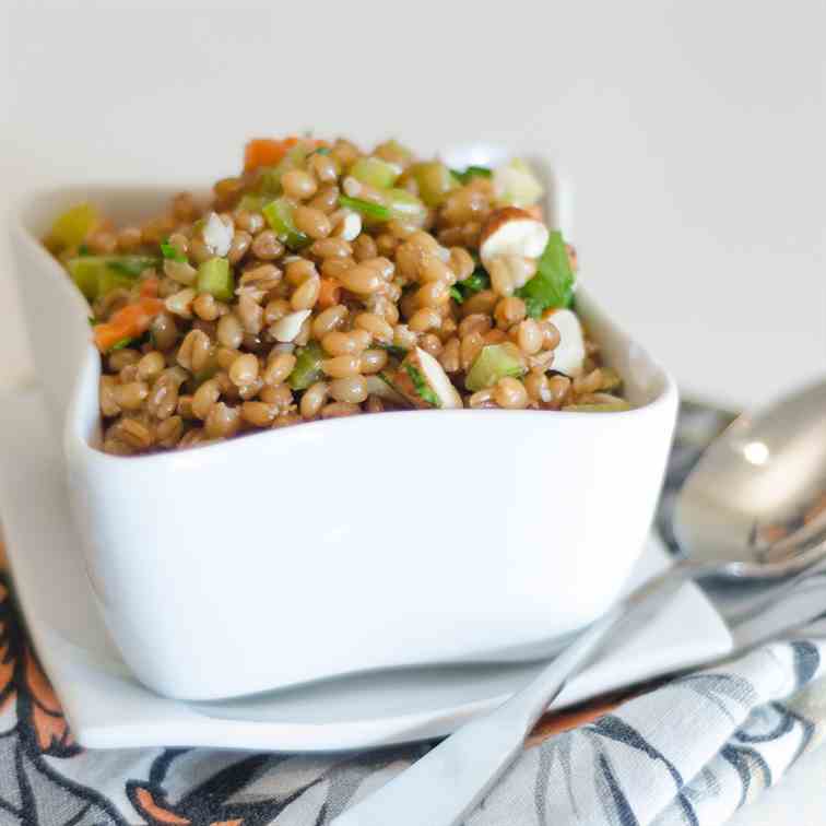 Wheatberry and Almond Salad