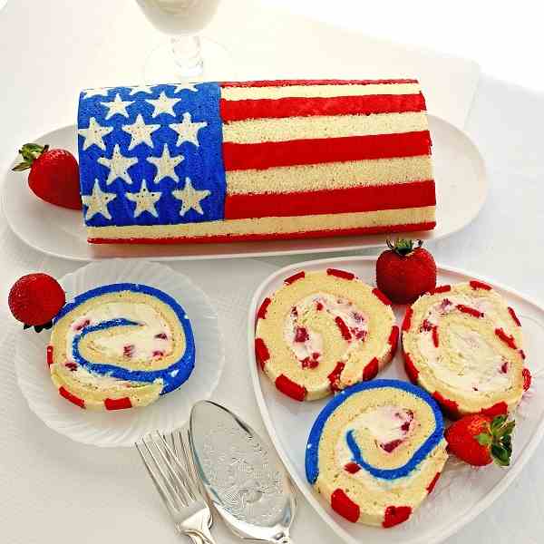 How to Make a Flag Cake Roll