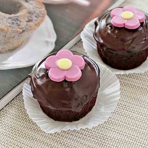 Chocolate Cranberry Cupcakes
