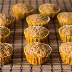 whole wheat carrot muffins.
