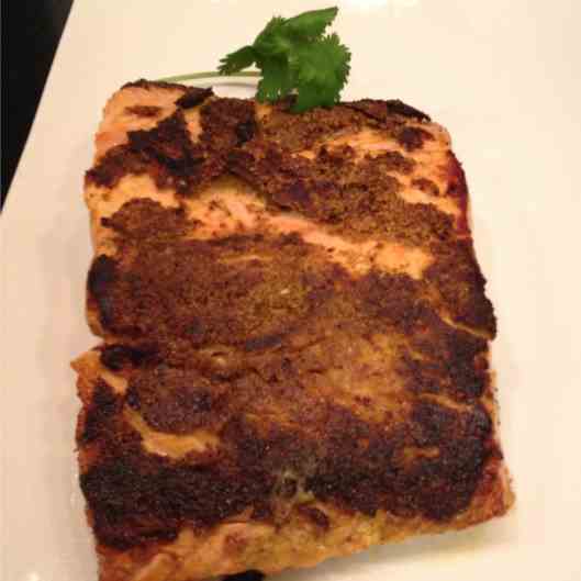 Sesame and Curry Crusted Salmon