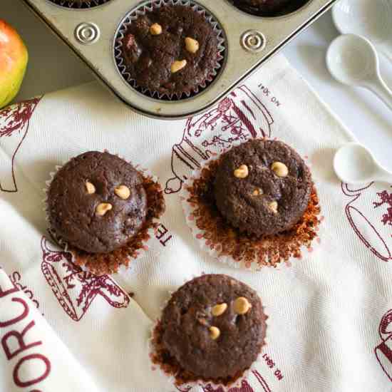 Chocolate Pear Muffins