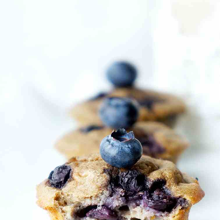 Mini Blueberry Banana Muffins