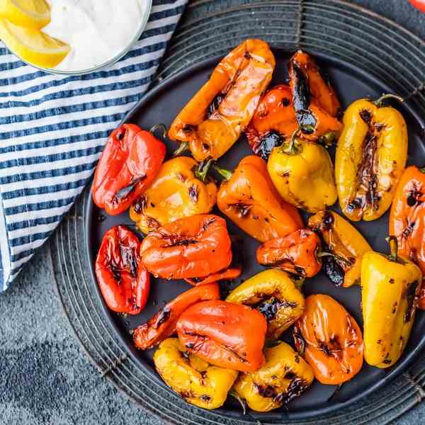 Blistered Sweet Peppers