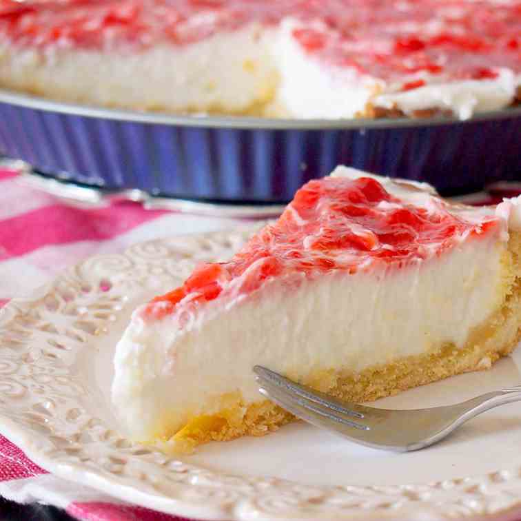 Strawberry cream cheese tart