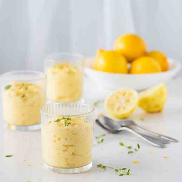 Lemon thyme dessert