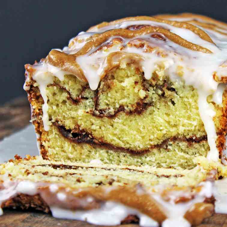 Ultimate Cinnamon Roll Pound Cake
