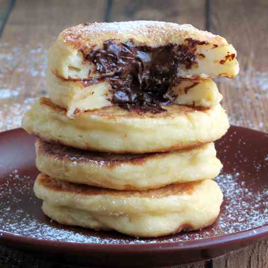 Chocolate Cottage Cheese Pancakes