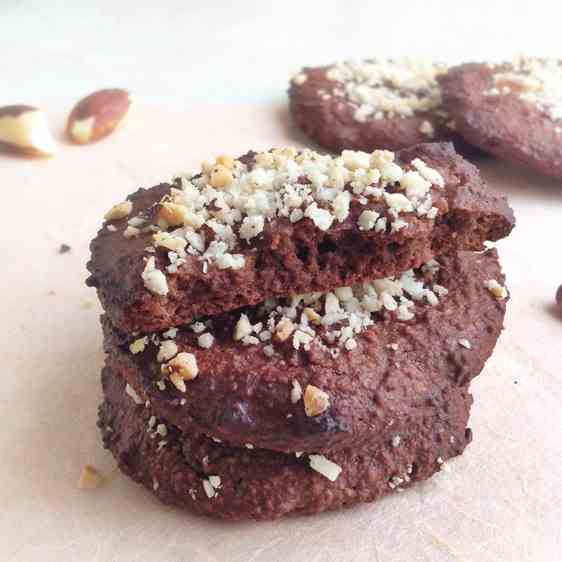 Dark Brazil Nut Cookies