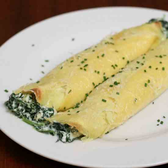 Spinach and Ricotta Crepes