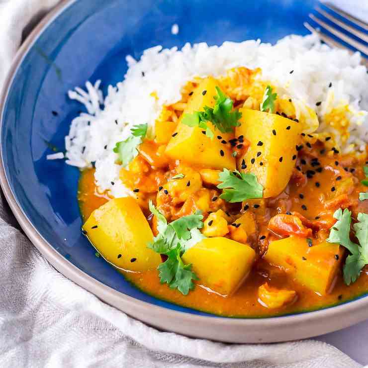 Creamy Prawn Curry with Potato