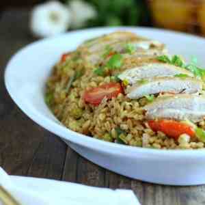 Roasted Chicken With Farro 