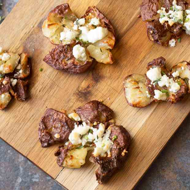 Smashed Potatoes with Fresh Herbs