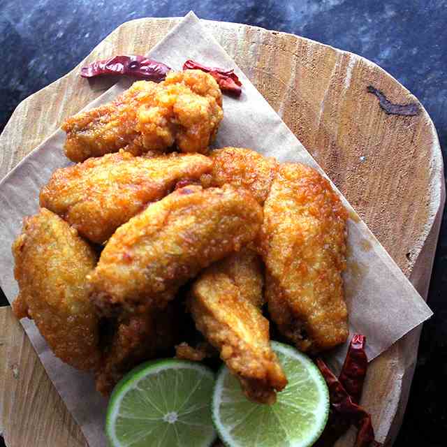 Double Fried Spicy Chicken Wings