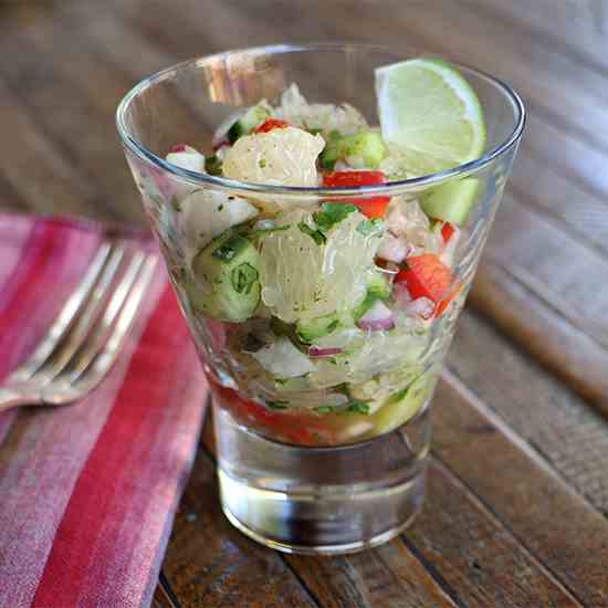Jicama, Cucumber & Citrus Salad    
